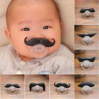 ❤️Flovebaby Baby Pacifier ตลกแปลกหนวดจุกปลอดภัยเครารูปร่างจุกสำหรับเด็ก