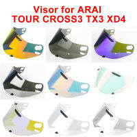 หมวกกันน็อค Visor สำหรับ ARAI ทัวร์ CROSS3 TX3 XD4หมวกกันน็อครถจักรยานยนต์วิสัยทัศน์เลนส์กรณีสำหรับ CROSS3หมวกกันน็อคเลนส์กระจกอุปกรณ์เสริม Moto