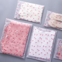 10PCS Printed Ziplock Plastic Bags for Clothes Packaging Frosted Matte Zipper Bag to Pack Products Resealable Travel Organizer Food Storage Dispensers
