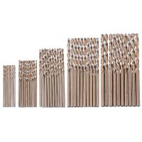 ◑✔ 50pcs/set M35 Material Cobalt Drill Bits Set 1/1.5/2/2.5/3mm Size Drill Force Tool For Hardened Steel Cast Iron Drilling Tool