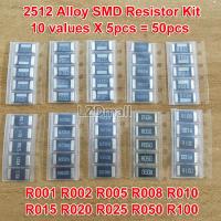 50pcs Alloy Resistance 2512 SMD Resistor Samples kit ,10 kindsX5pcs=50pcs R001 R002 R005 R008 R010 R015 R020 R025 R050 R100