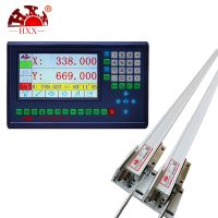 Lathe Dro 2 Axis Digital Readout Display System + 2pcs 1000mm Linear Encoder Ootical Scale Ruler Dimensions For Milling Machine