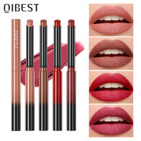 【มีสต็อกพร้อม + จัดส่งรวดเร็ว】แก้วลิปสติกเนื้อแมทกำมะหยี่เคลือบด้าน Qibest ไม่ซีดง่ายต่อสีชุ่มชื้นที่ยั่งยืนลิปสติกถ้วยไม่ติดลิปเคลือบริมฝีปาก Layaar