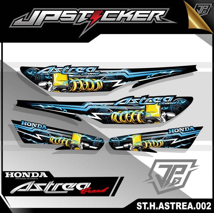 Sticker Striping Astrea Grand Stiker Aksesoris List Variasi Body
