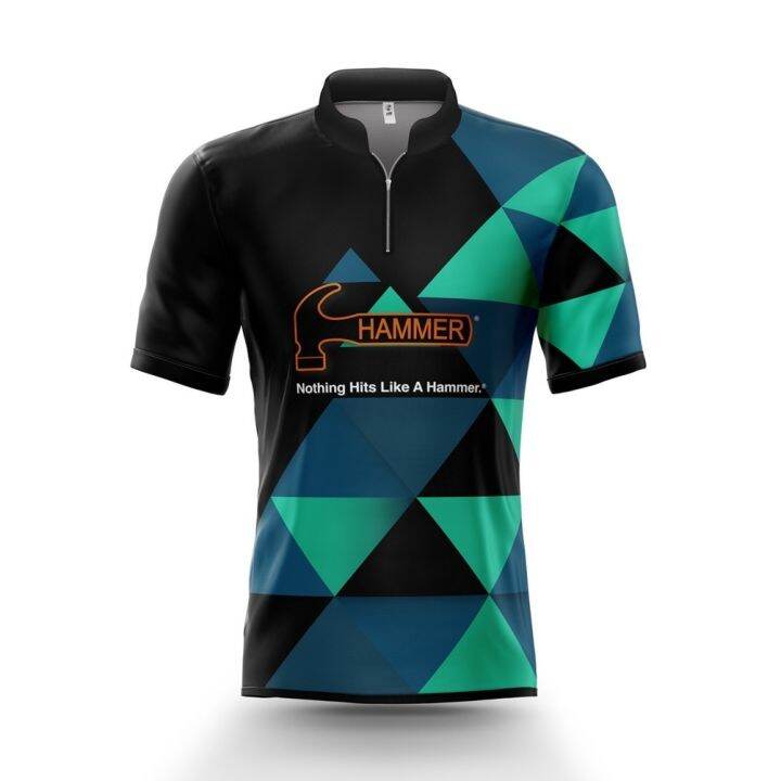 Rift Blue Diamonds HAMMER Bowling POLO Shirt Jersey Lazada PH