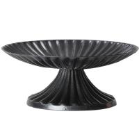 Candlestick Holders Black Pillar Candle Stand Round Base Wrought Iron Candle Stand Decorative Retro Striped Stand Holding 1.96inch Candle For Party Decoration appropriate