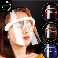 ชิ้นสุดท้าย ล้างสต็อ3 สี LED Light Therapy หน้ากากใบหน้าความงาม Facial SPA สิวลดริ้วรอยฟื้นฟูผิว Moisturizing เครื่องมือ