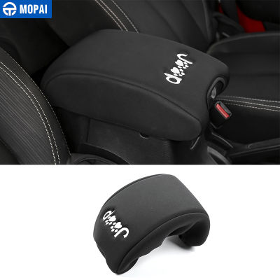 MOPAI Cloth Paw Print Car Interior Seat Armrests Pad Mat Decoration Guard Cover For Jeep Wrangler 2011-2017 Car Styling