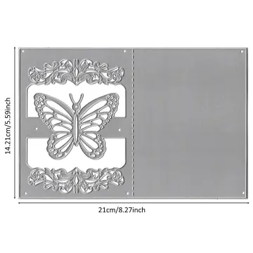 Flower Butterfly Stencil Template