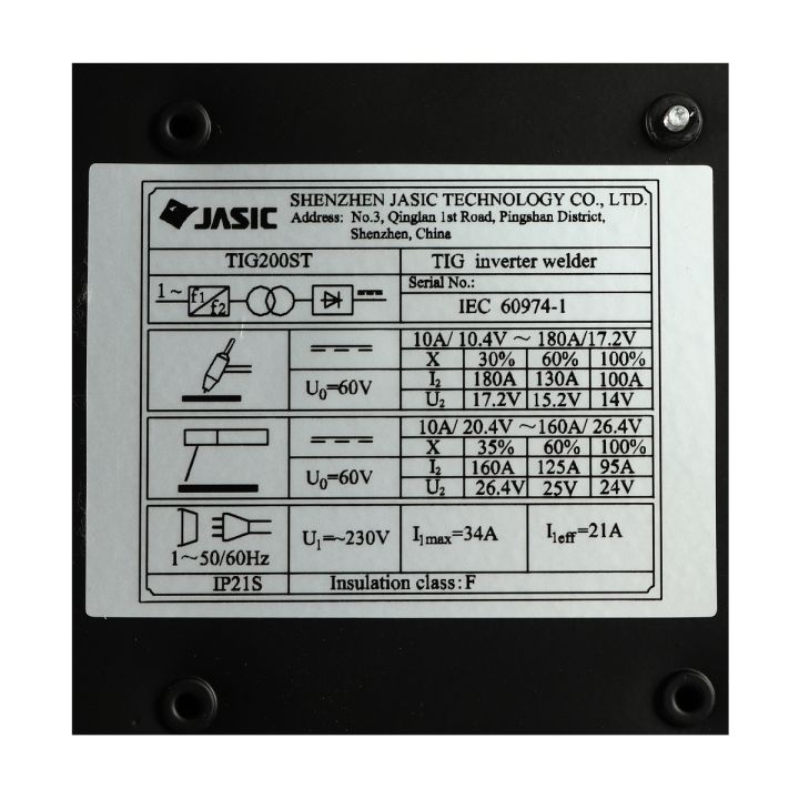 เครื่องเชื่อม-tig-mma-ยี่ห้อ-เจสิค-jasic-รุ่น-tig200st-7-กระแสไฟเชื่อม-tig-200-แอมป์-และ-mma-180-แอมป์