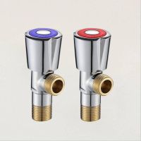 【YF】 G1/2x1/2 Brass Water Heater Tap Triangle Valve Universal Stop Engineering Household Thickened Leakproof Angle