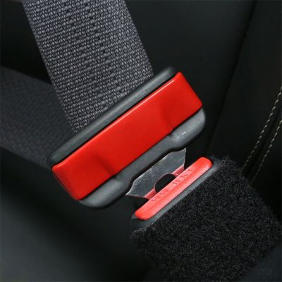 ♦☢ Car Seat Belt Modification Cover Sticker Safety Belt Buckle Decorative Shell Auto Interior Accessories for 15-20 Ford Mustang