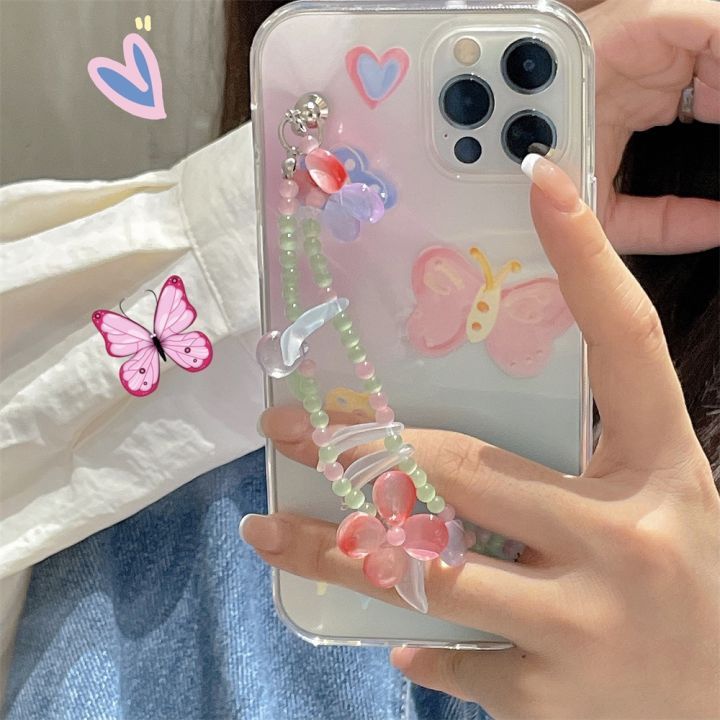 16-digits-เคสโทรศัพท์โซ่ผีเสื้อสำหรับ-iphone-12-pro-mini-11-6-7-8-plus-x-xr-xs-max-se-2020สร้อยข้อมือแฟชั่นนุ่มฝาครอบป้องกันที่ชัดเจน