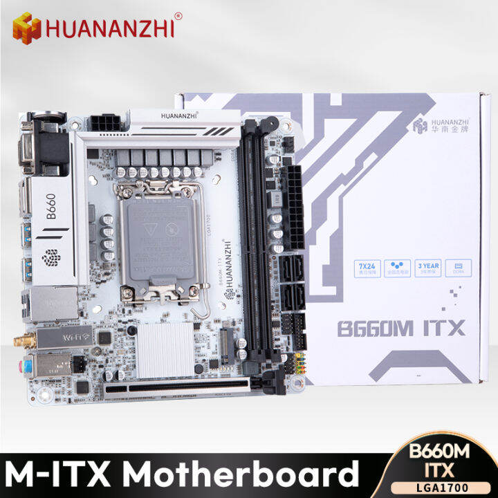 HUANANZHI B660M-ITX MINI Motherboard Desktop Computer DDR4 Dual-Channel ...