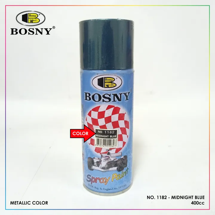 Bosny Metallic Spray Paint Midnight Blue No.1182 BSNY1182 Lazada PH