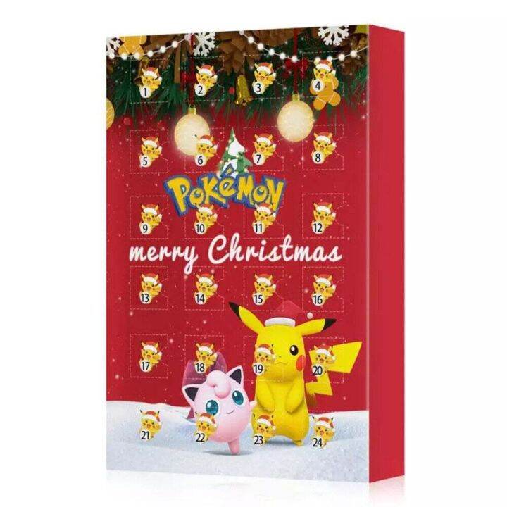 kids-blind-box-toy-model-dolls-children-gift-pokemo-character-theme-christmas-2023-advent-calendar-christmas-kids-toy-24pcs-present-pikachu-tide-play-blind-bag-desktop-toy-surprise-box-birthday-gift-x