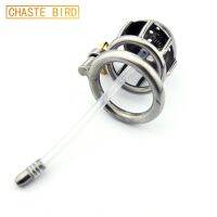 【YD】 Male Chastity Device with CatheterCock CageChastity BeltPenis RingVirginity LockCock A123