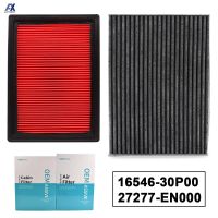 Newprodectscoming Combo Set Engine Cabin Pollen Air Filter 16546 30P00 27277 EN000 For Nissan Rogue X Trail T31 2.5L 2008 2009 2010 2011 2012 2013