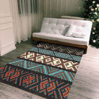 100x16 0เซนติเมตร/100X200เซนติเมตร Boho วินเทจ Multicolor ชาติพันธุ์สไตล์พรมปูพื้นห้องนอนห้องครัวห้องนั่งเล่นพรมปูพื้นที่เรียบง่ายเรขาคณิตห้องนั่งเล่นตกแต่งพรมปูพื้นแผ่นพื้น