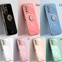 {OLI STUDIO}ชุบกรอบ SoftCase สำหรับ SamsungA23 A53 A33 A73 A52S A22 A32 ProtectPhone แหวนวงเล็บ