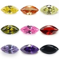 hotx【DT】 Size 1.5x3mm-10x20mm 5A Marquise Cut Color Stone Loose CZ Stones Synthetic Beads Jewelry