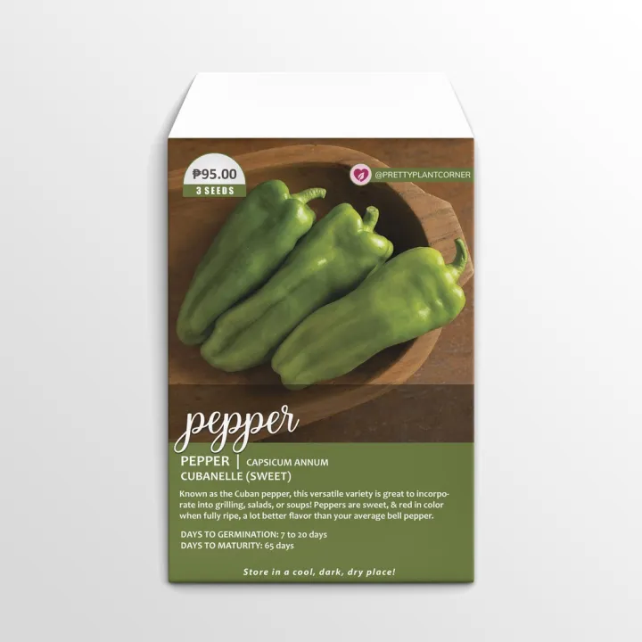 Cubanelle Sweet Pepper Seeds Lazada PH