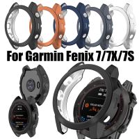 Full Protection Bumper Cover Guard Shell Watch Frame TPU Plating Case Protective Skin For Garmin Fenix 7/7X/7S