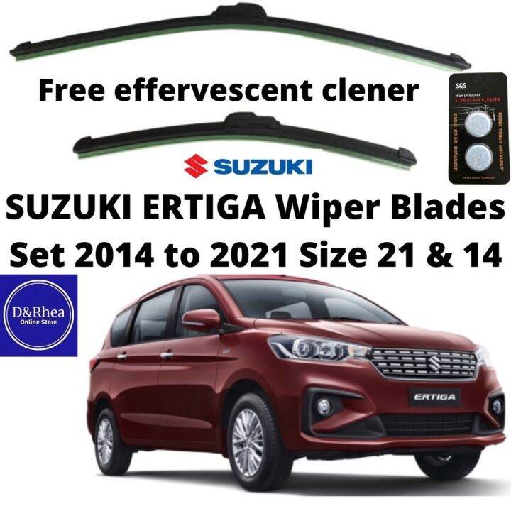 WIPER BLADE CLASS A SET FOR SUZUKI ERTIGA 2014 to 2021 (FREE)WINDSHIELD