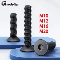 M10 M12 M16 M20 Black Countersunk Head Hex Socket Machine Screw Flat Head Allen Hex Screw