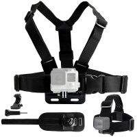 สายรัดหน้าอกติดสายคล้องอกกล้องแอคชั่นแคมเมราสายรัดสำหรับ Gopro Hero 12 11 9 8 7 6 5 + 4 Yi 4K สำหรับอุปกรณ์กีฬา Insta360