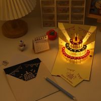 【YF】❉  up Happy Birthday Card Invitation Greeting Memorial Cards for Day Mother