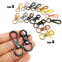 คุณภาพสูงจี้ Key แหวนกระเป๋าหนังกระเป๋าถือสายคล้องไหล่เข็มขัด Clasp Trigger BUCKLE สุนัข CHAIN Snap DIY 8 สี-JieLOE