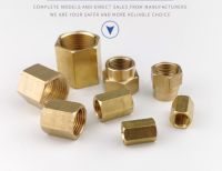 Brass Hex Reducer Pipe Fitting 1/8 1/4 3/8 1/2 3/4 1 inch Thread Copper Adapter Equal Coupler Connector Water Gas Plumbing Joint