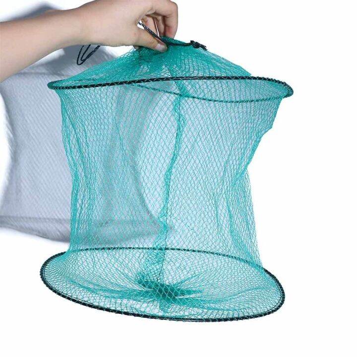 THY06 Mesh Collapsible Foldable 3 Layers Fishing Trap Network Fish Trap ...