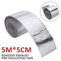 5m Exhaust Heat Tape Manifold Downpipe High Temperature Bandage Tape Silver Adhesive Tape Adhesives Tape