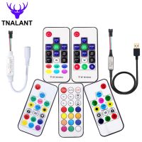 WS2812B LED Pixel Light Strip Controller MINI 3คีย์141721คีย์ Usbdc Led เทปรีโมทคอนล DC5V-24 *