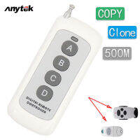 ANYTEK 433Mhz รีโมทคอนโทรล500M 4เครื่องแจ้งเตือนลูกค้ารับอาหารสำเนาคงการเรียนรู้รหัสกลิ้งสำหรับประตูโรงรถ