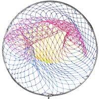 หัวตกข่ายสำหรับตกปลาสวิงช้อนขนาดเส้นผ่านศูนย์กลางแข็งแรง60ซม. ตกข่ายสำหรับตกปลาตกปลาสแตนเลสตาข่ายเทอร์เน็ตช้อนจุ่ม