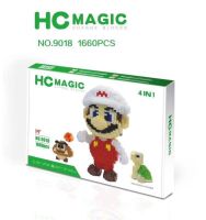 ตัวต่อ HC MAGIC 9018 ชุดมาริโอ้ดอกไม้ไฟ (มีตัวเล็กอีก 2 ตัว) ตัวใหญ่ จำนวน 1660 ชื้น - ของเล่น ของสะสม ของขวัญ