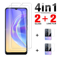 4 in 1 Camera Protector Glass For Vivo V21 V21e 5G/4G On Vivo V 21 21e Vivi E Phone Transparent Clear HD Cover Film-SOPO Store