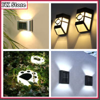 Solar light โคมไฟโซล่าเซลล์ ติดผนัง ติดรั้ว LED แพ็ค4ชิ้น สแตนเลส กันน้ำกันฟ้าผ่า