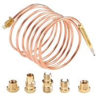 1500Mm Gas Stove Universal Thermocouple Kit M6X0.75 with Overflow Nut (Five) Replacement Thermocouple