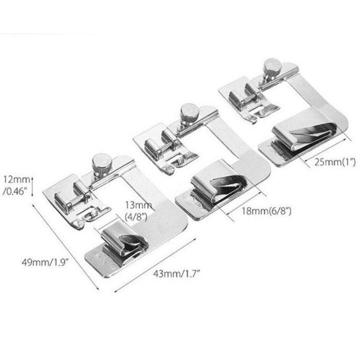 annabels-ขานักร้องแบบรีดที่กดเท้าสำหรับเครื่องเย็บผ้า3ชิ้น