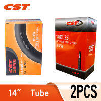 2ชิ้น CST ยางใน14นิ้วบิวทิล Rrubber 14X1.35 1.75P Resta S Chrader วาล์วสำหรับเส้นผ่าศูนย์กลางล้อขนาดเล็กพับจักรยาน