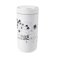 Stelton แก้วเก็บเย็น-ร้อน สุญญกาศ จับไม่ร้อนมือ To Go Click Mug Moomin 0.4L Soft white