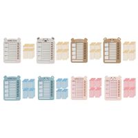 Detachable List Board Daily Task Planning Board with Blank Card Paper Planner Board Chart Memo for RV Home Office Laptop Stands