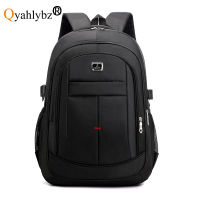 Qyahlybz business laptop bag large capacity travel shoulder bags for teenagers boys outdoor fashion black male backpack