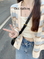 Chic Clothing เสื้อแขนยาวผญ เสื้อคลุมหญิง เสื้อกันหนาว ผญ เสื้อสเวตเตอร์ เสื้อไหมพรมผญ เสื่อฮู้ดหญิงคู่ เสื้อแขนยาวหลวม 2023 ใหม่ WXF2390WIP 37Z230913