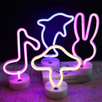 Rainbow Unicorn Neon Sign Girl Princess Bedroom Ornament Decorative Night Lamp Usb Led Bar Decors Happy Birthday Party Nordic