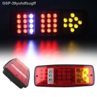 2023☃2/3ชิ้น HL-R-017 36หางรถพ่วงเรือ12/24V ไฟหลัง LED 28Cm X 10.8Cm 2.5Cm